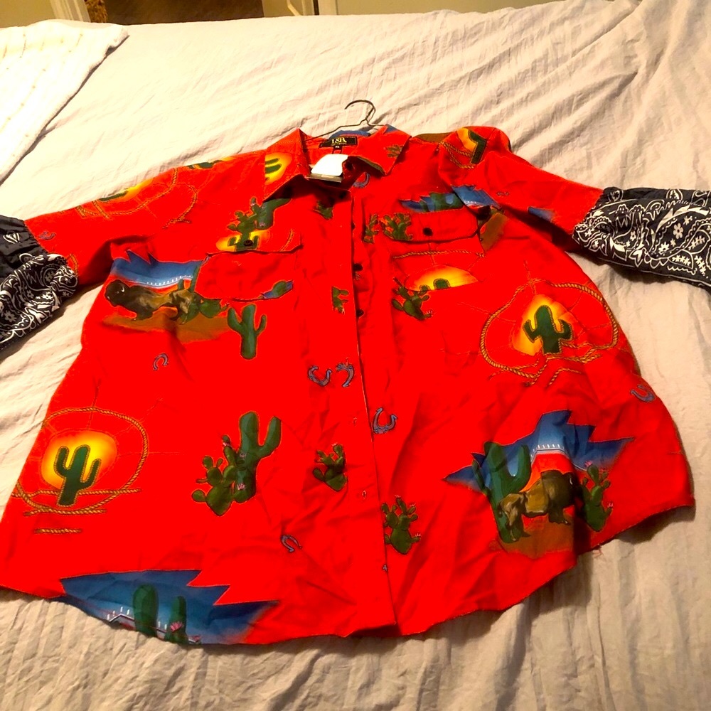 Cute western dress w bell sleeves